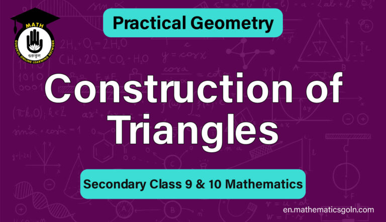 Construction of Triangles