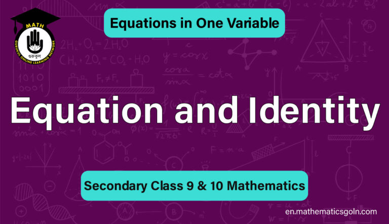 Equation and Identity