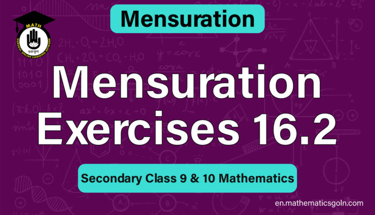 Mensuration Exercises 16.2