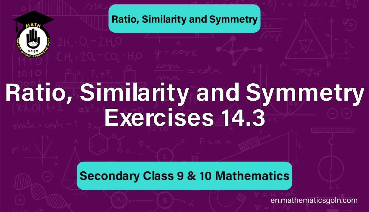 Ratio, Similarity and Symmetry Exercises 14.3