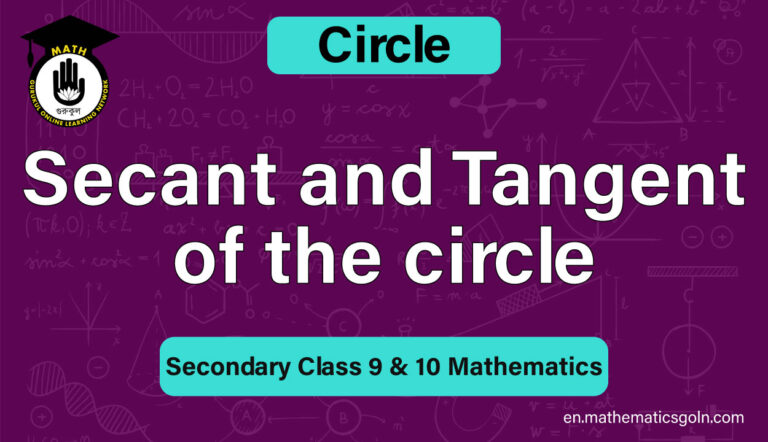 Secant and Tangent of the circle