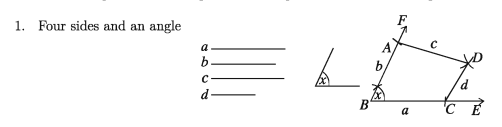 Construction of Quadrilaterals